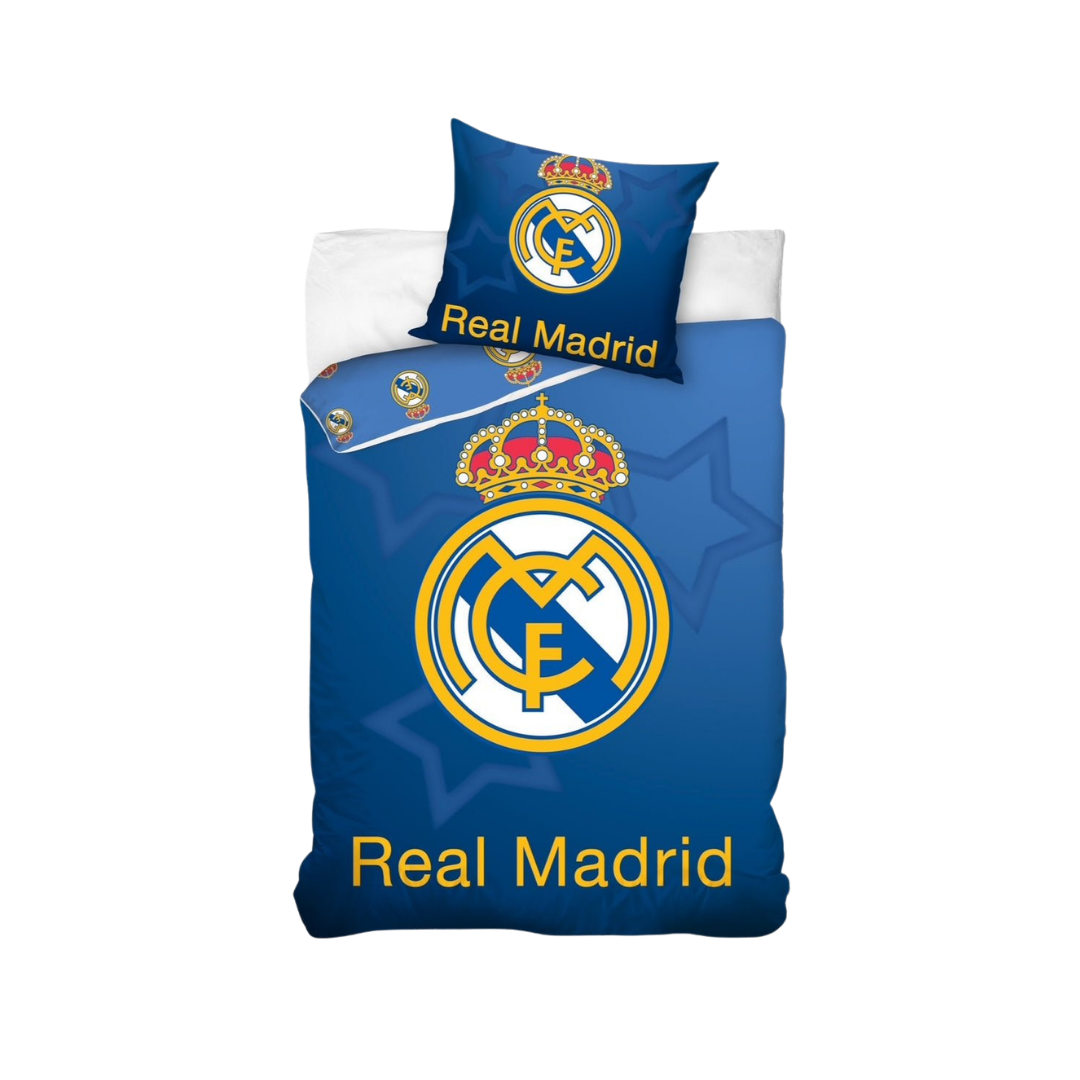 Real Madrid Sengetøj 140x200 – 100% bomuld & vendbart design
