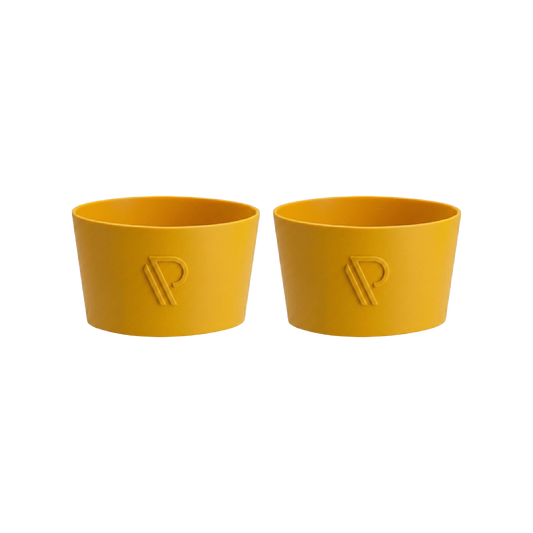 Pronto Lock - Benskinneholdere i Silikone - Gul