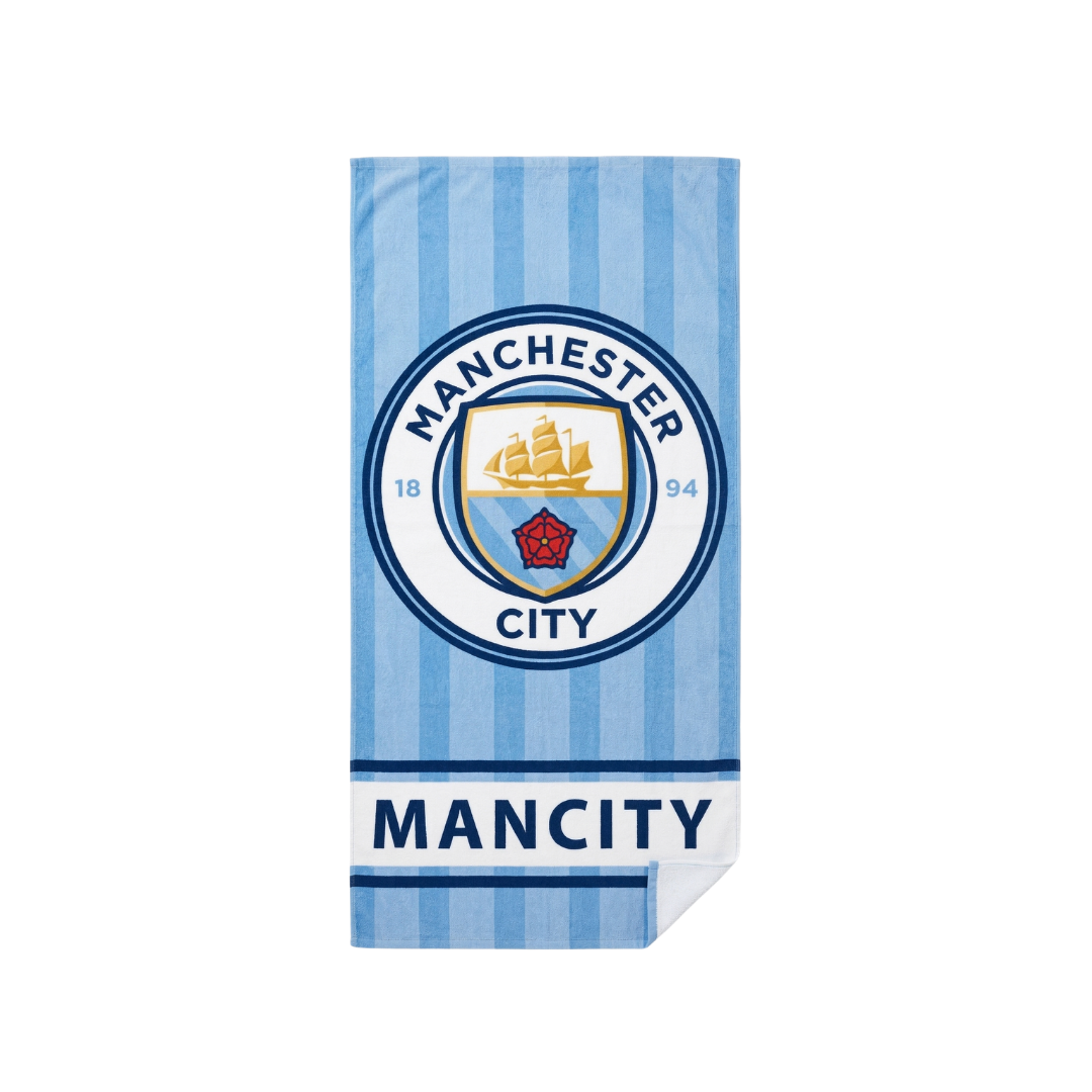 Manchester City badehåndklæde - 70x140 cm.