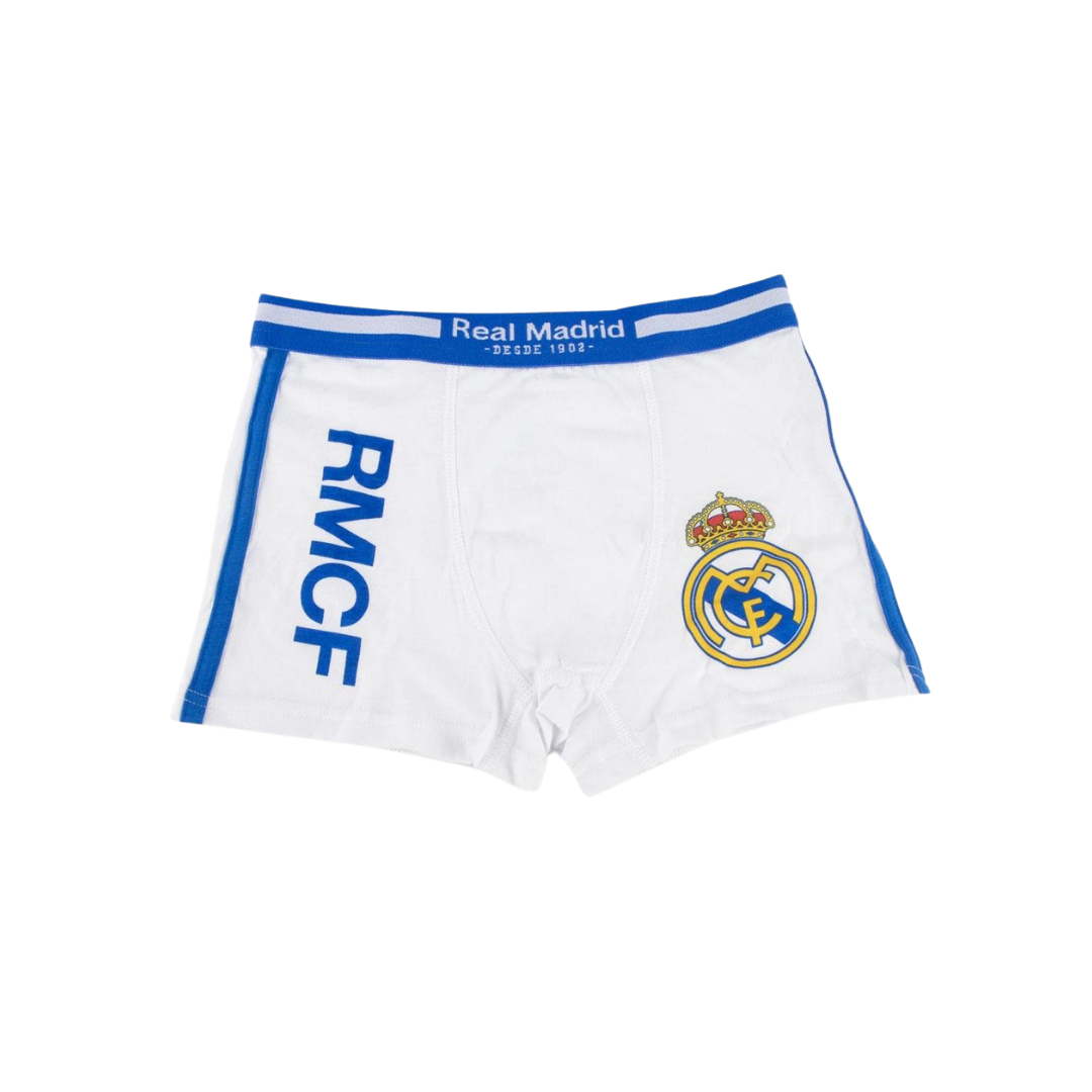 Real Madrid Boxershorts til Børn, grå/hvid – 2 stk.