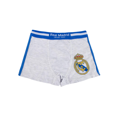 Real Madrid Boxershorts til Børn, grå/hvid – 2 stk.