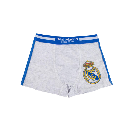 Real Madrid Boxershorts til Børn, grå/hvid – 2 stk.
